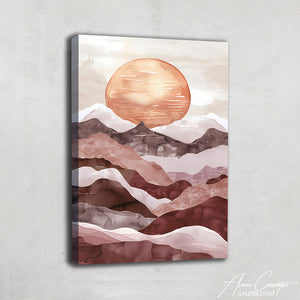 Tableau Contemporain Montagne