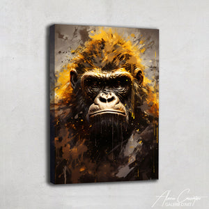 tableau gorille noir