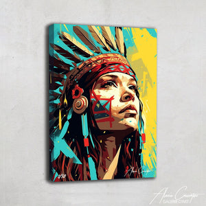 tableau indienne couleur