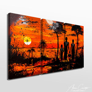 Tableau Triptyque Afrique