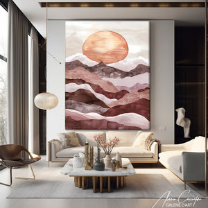Tableau Contemporain Montagne