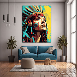 tableau indienne couleur