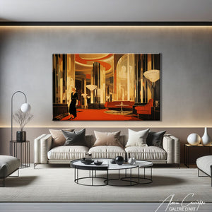 Tableau Art Deco Salon