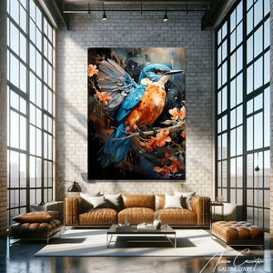 Peinture Oiseau Abstrait