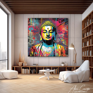 TABLEAU BOUDDHA POP Alessio Cacciatore