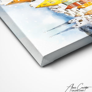 TABLEAU AQUARELLE PAYSAGE Alessio Cacciatore