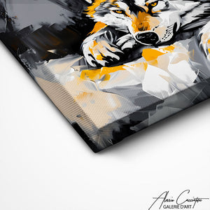 TABLEAU LOUP PAISIBLE Alessio Cacciatore