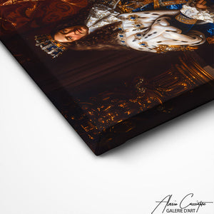 TABLEAU PORTRAIT BAROQUE Alessio Cacciatore
