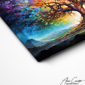TABLEAU ARBRE DE VIE NUIT Alessio Cacciatore