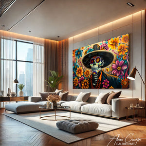 Peinture avec Tête de Mort