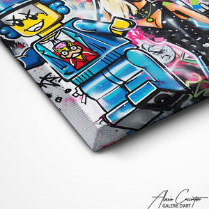 TABLEAU STREET ART LEGO Alessio Cacciatore