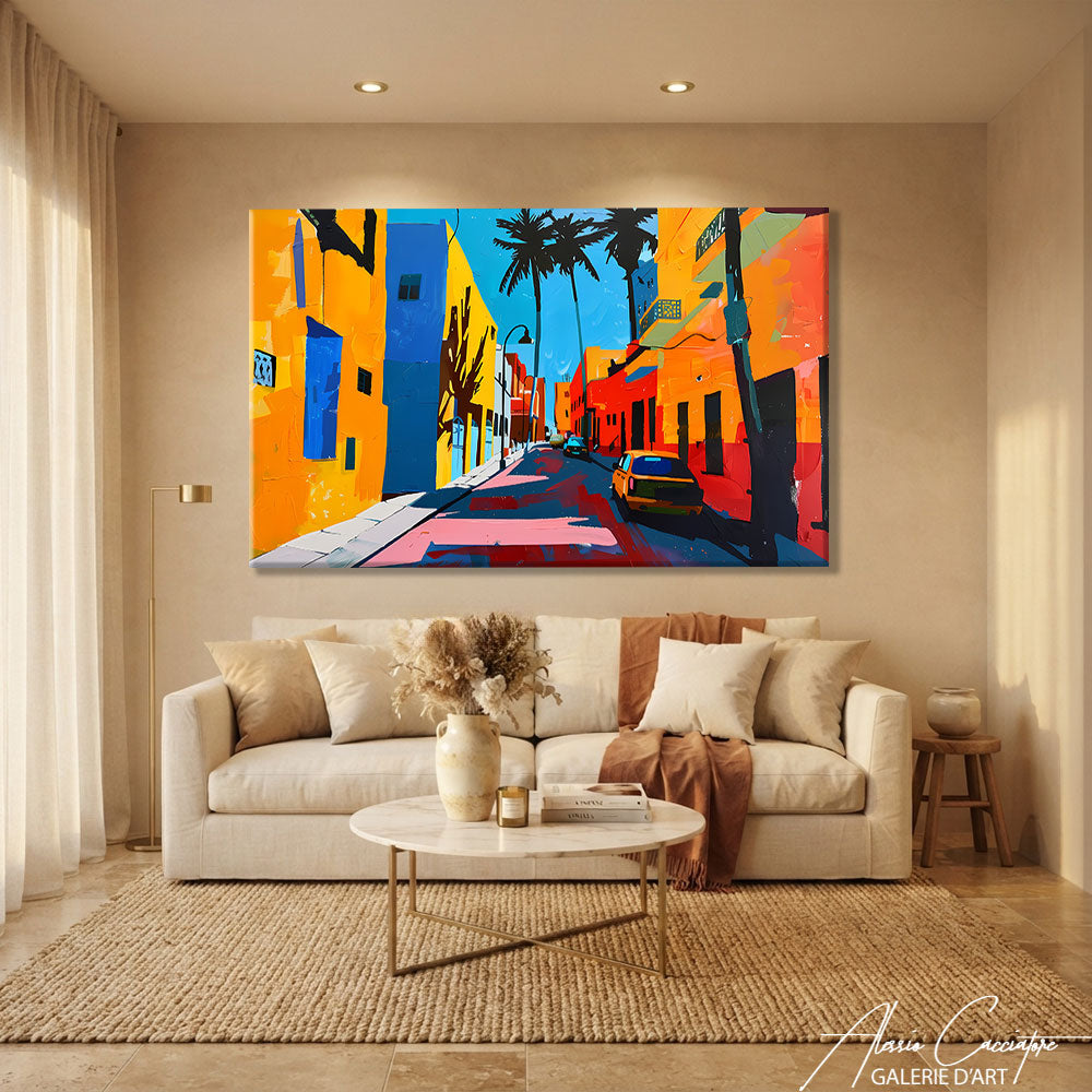 TABLEAU COLORÉ ORIENTAL