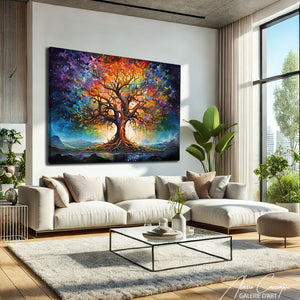 tableau arbre de vie peinture