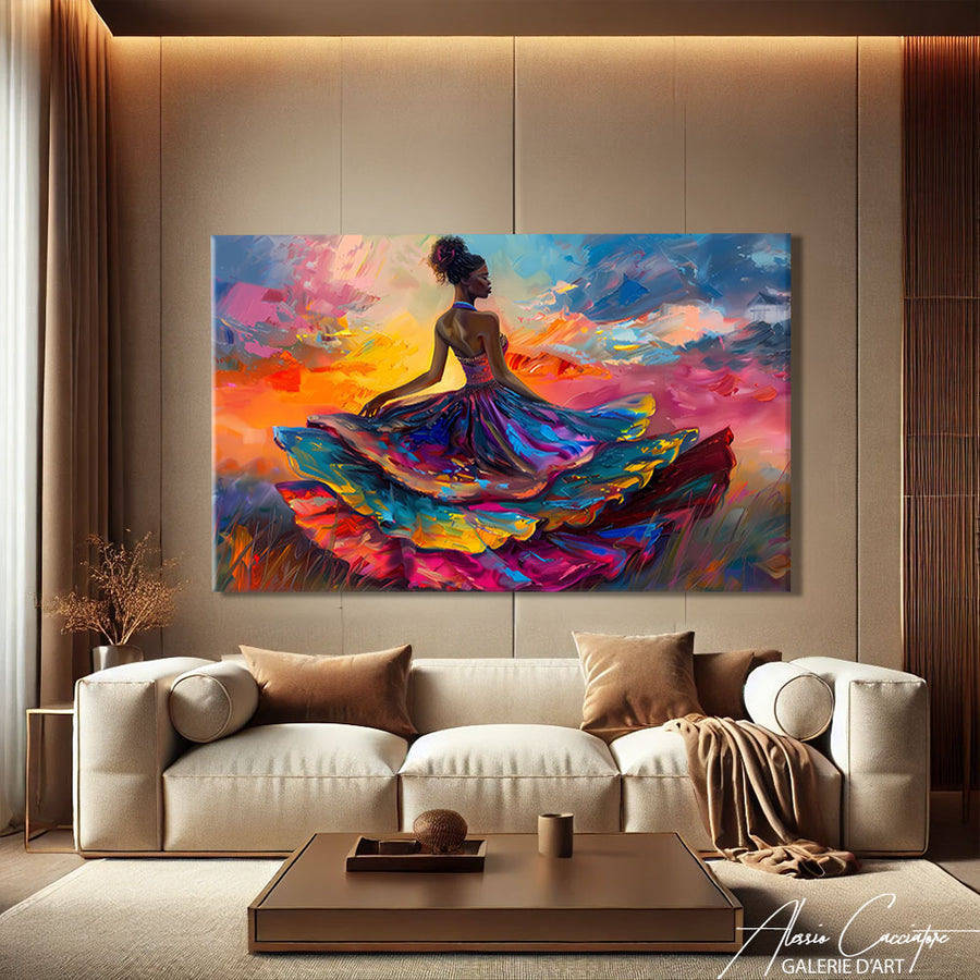 TABLEAU ROBE AFRICAINE
– mise en situation