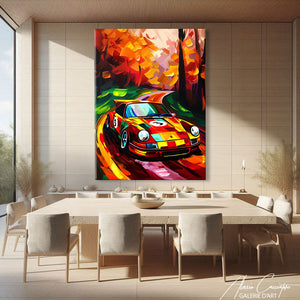 TABLEAU ABSTRAIT PORSCHE 911 AlessioCacciatore
