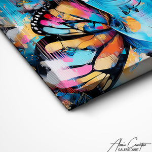 TABLEAU ELEPHANT PAPILLON AlessioCacciatore