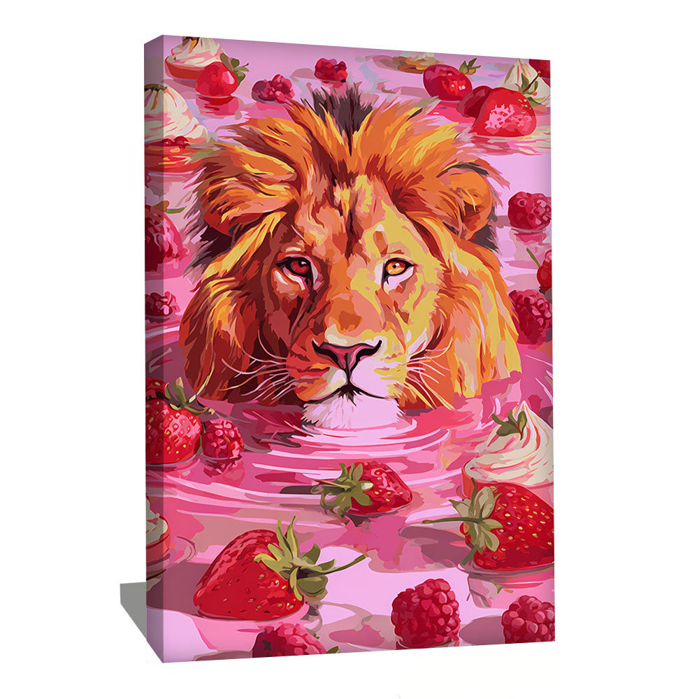 TABLEAU SALLE DE BAIN LION