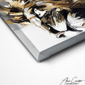 TABLEAU LION ABSTRAIT AlessioCacciatore