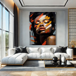 Tableau Femme Africaine Moderne