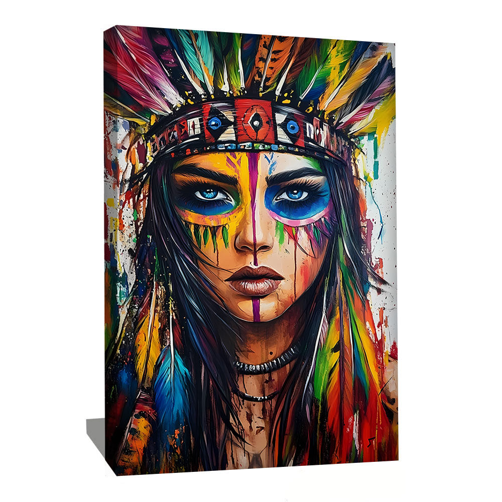 TABLEAU INDIENNE COULEUR