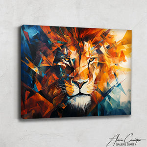 Cadre Tete De Lion Couleur