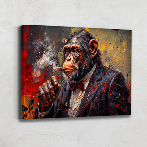 Tableau Singe Cigare