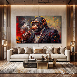 Peinture Singe Cigare