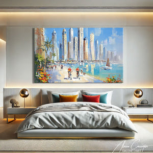 Tableau Abstrait Ville