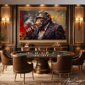 Affiche Singe Cigare