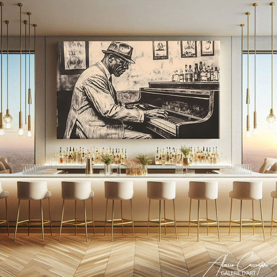 Peinture Tableau Abstrait – mise en situation