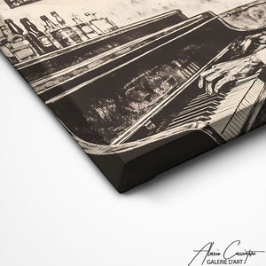 TABLEAU PIANISTE ABSTRAIT AlessioCacciatore