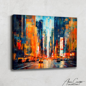 tableau new york peinture abstraite