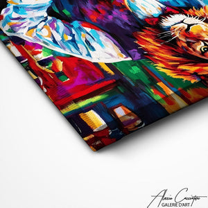 TABLEAU LION BARMAN AlessioCacciatore
