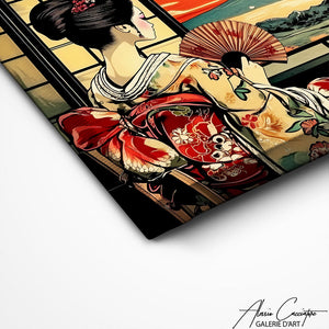 TABLEAU PAYSAGE JAPONAIS AlessioCacciatore