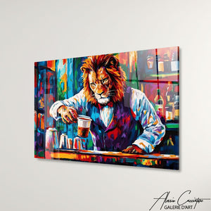 Tableau Lion Coloré