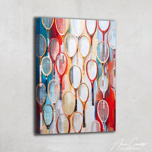 TABLEAU RAQUETTE DE TENNIS AlessioCacciatore