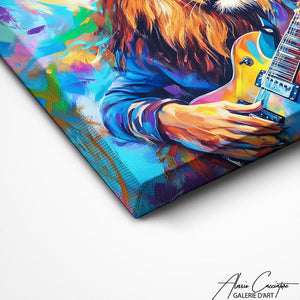 TABLEAU LION GUITARISTE AlessioCacciatore