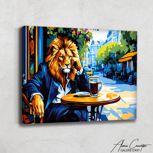 TABLEAU LION CAFÉ AlessioCacciatore