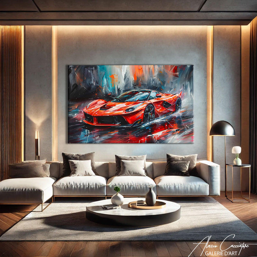 Tableau Voiture Ferrari – mise en situation