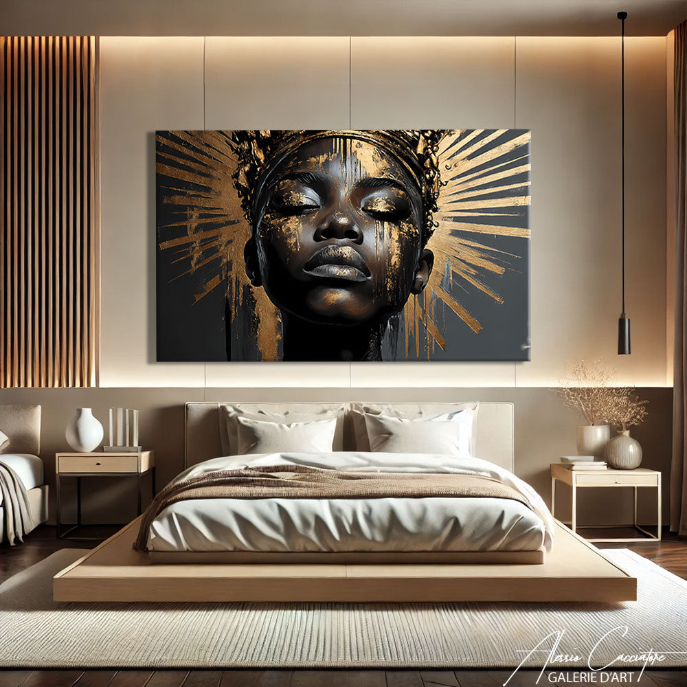 Tableau Femme Dorée