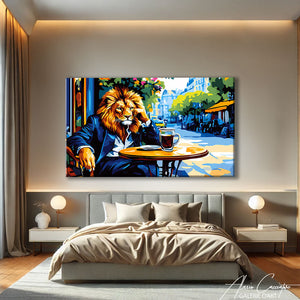 TABLEAU LION CAFÉ AlessioCacciatore