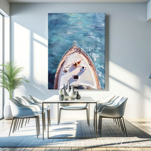 Tableau Bateau Bleu