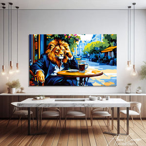 TABLEAU LION CAFÉ AlessioCacciatore