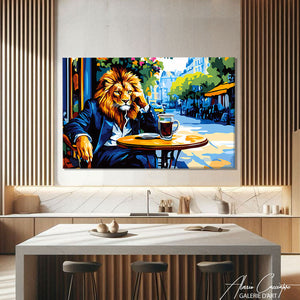 TABLEAU LION CAFÉ AlessioCacciatore