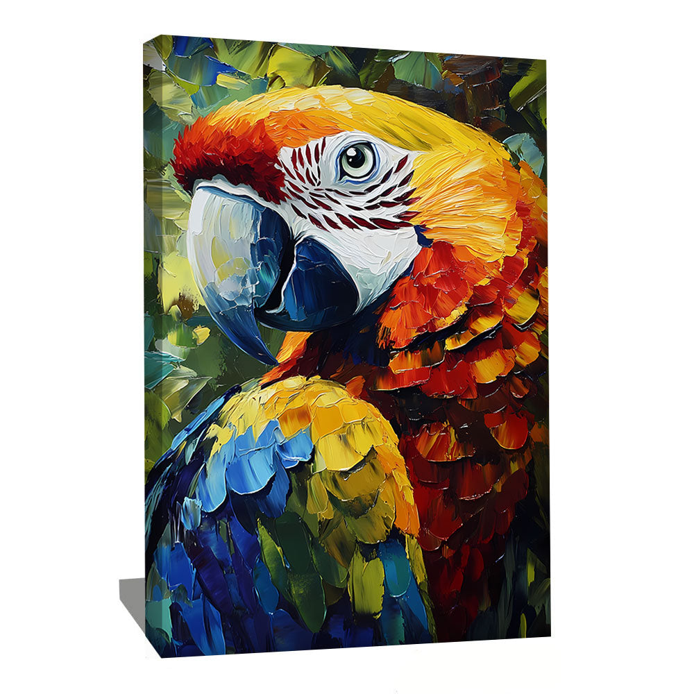 TABLEAU PERROQUET COULEUR