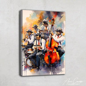 peinture orchestre jazz