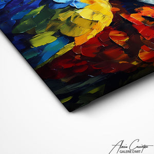 TABLEAU PERROQUET COULEUR Alessio Cacciatore