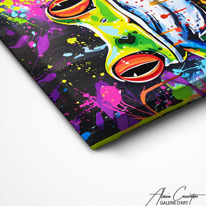 TABLEAU GRENOUILLE POP ART AlessioCacciatore