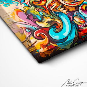 TABLEAU GRAFFITI ABSTRAIT Alessio Cacciatore