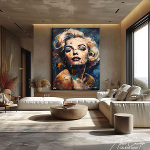 TABLEAU MARILYN MONROE COULEUR Alessio Cacciatore